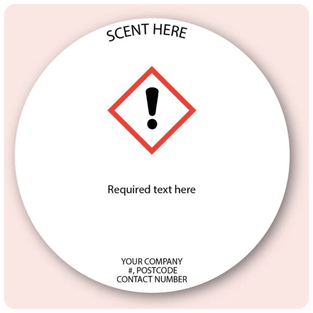 Apricot & Peach Cobbler Fragrance Oil CLP Labels 45mm