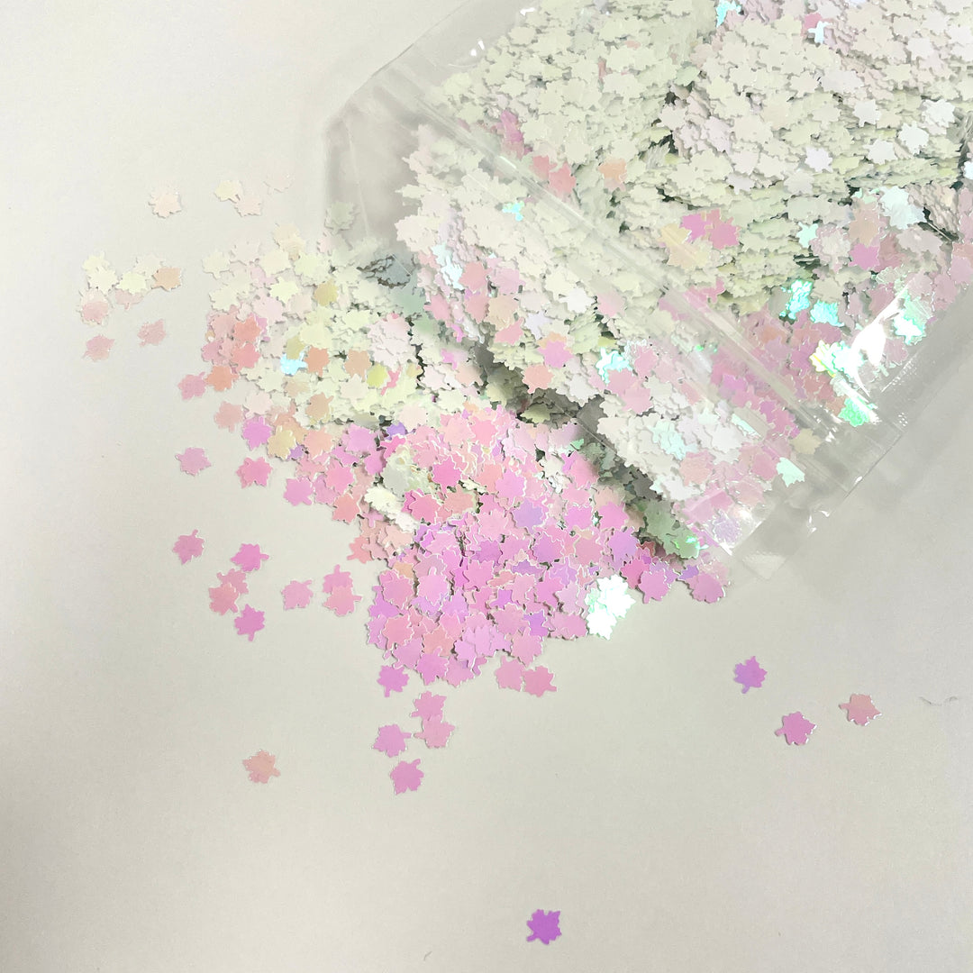 Leaves Glitter - Opal