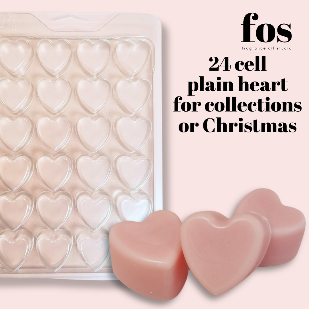 Large Plain Heart Clamshells