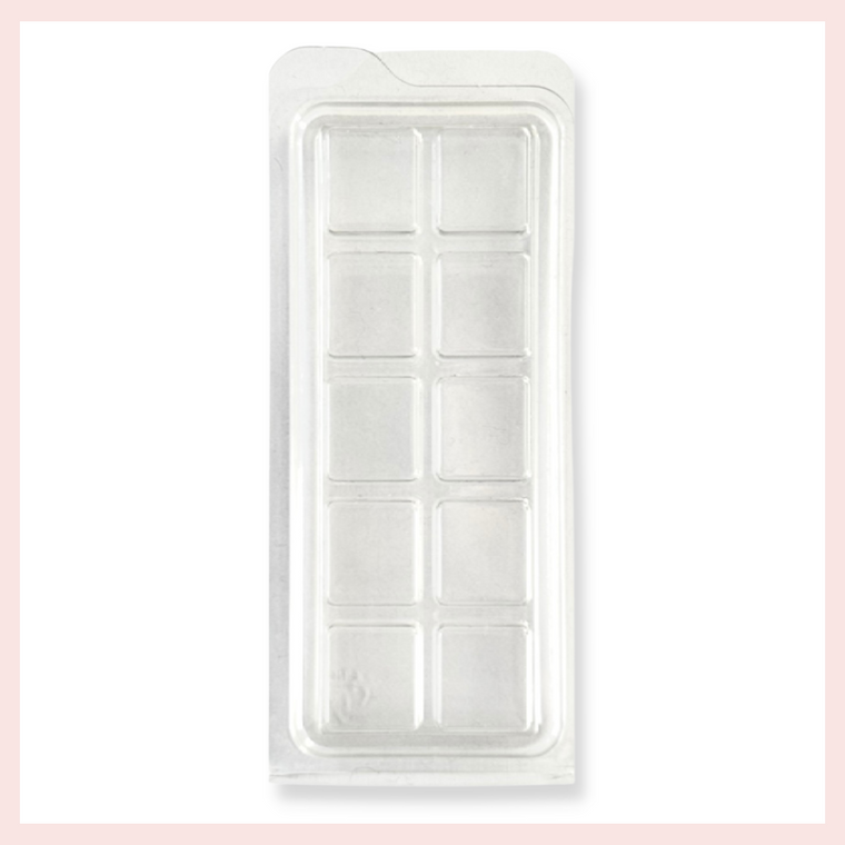 Clear 10 cell snap bar clam shells