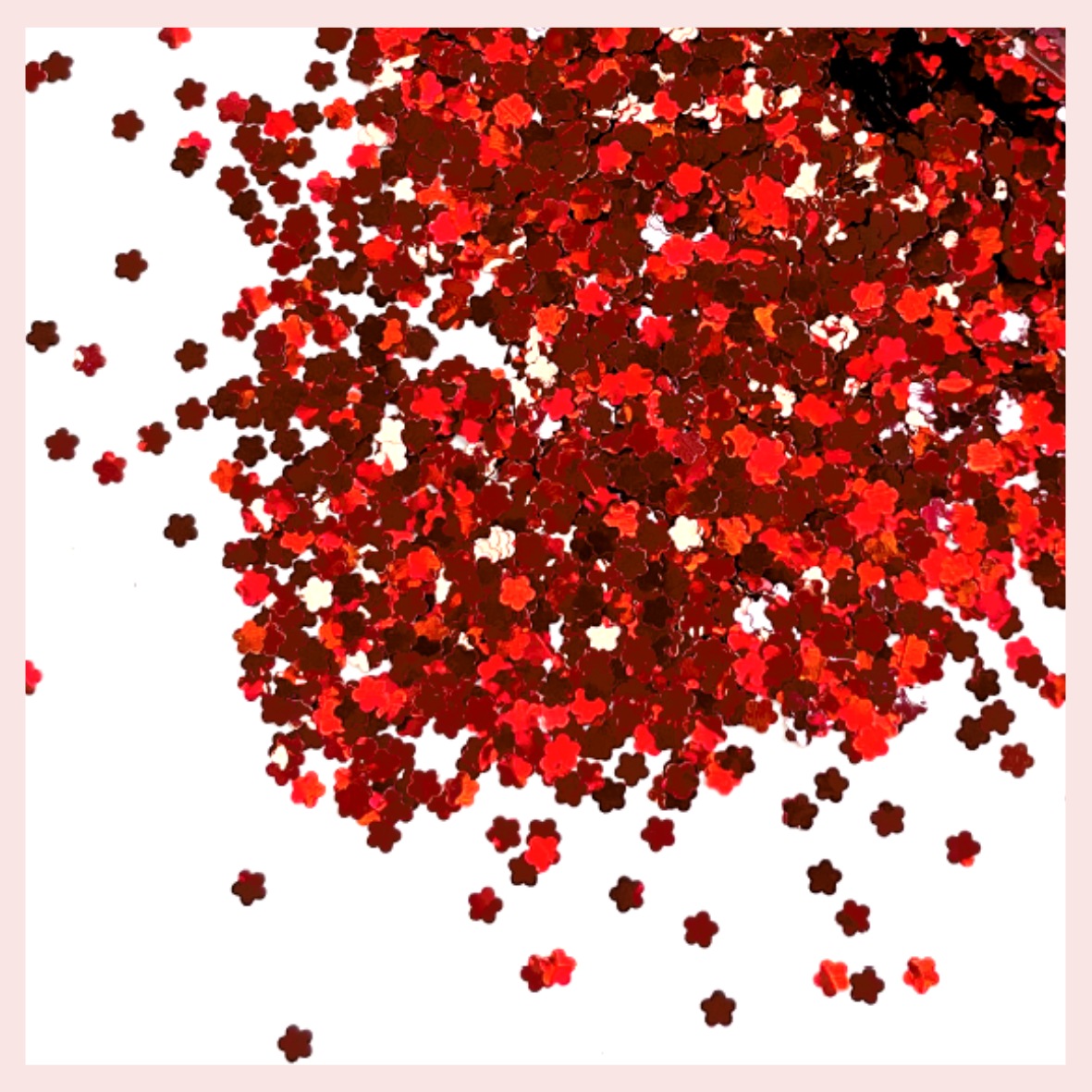 Flowers Glitter Ruby